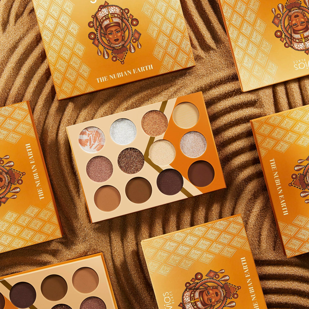 Compact case of Juvia's Place Nubian Earth palette for on-the-go use