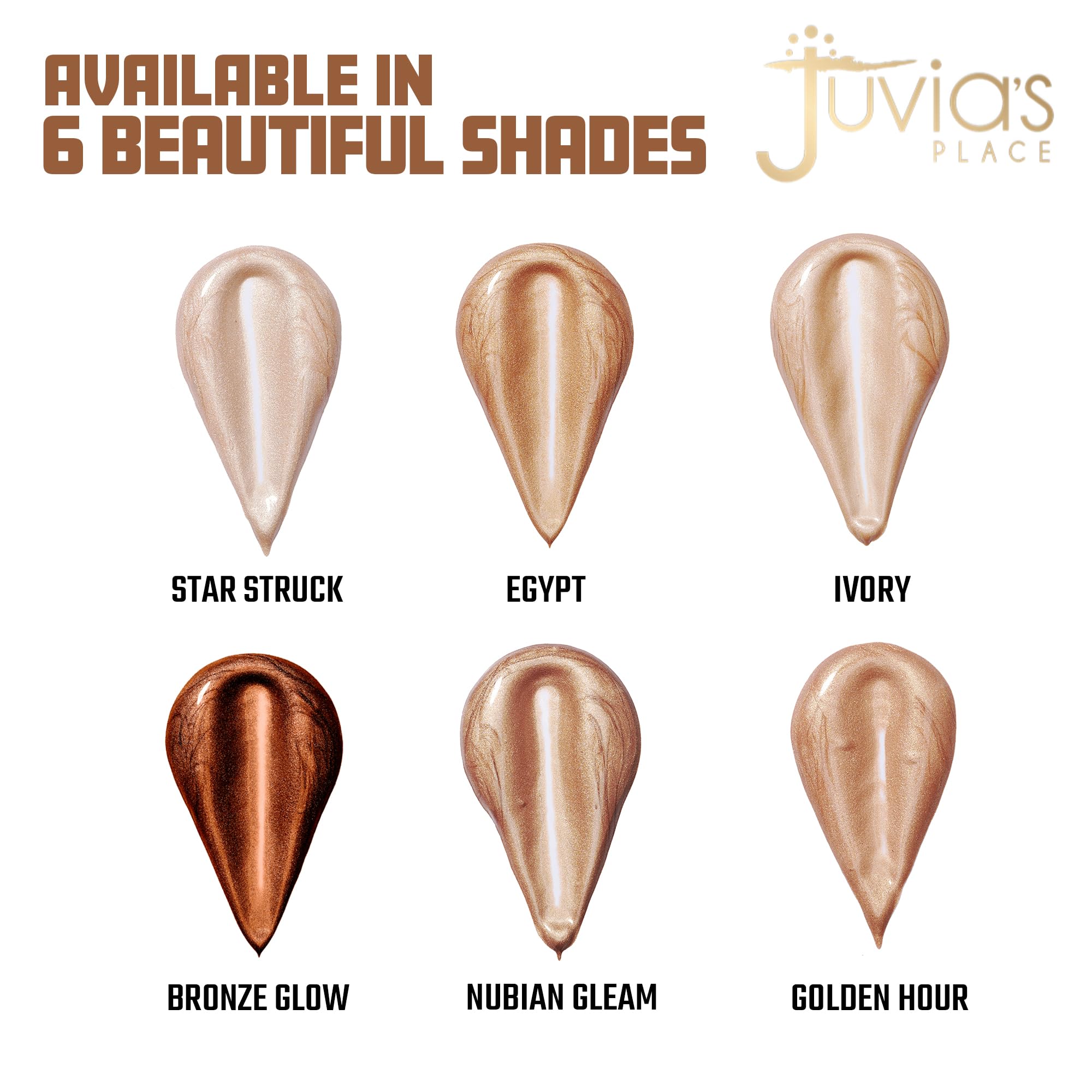 Juvia's Place Nubian Glow on cheeks for radiant highlight.