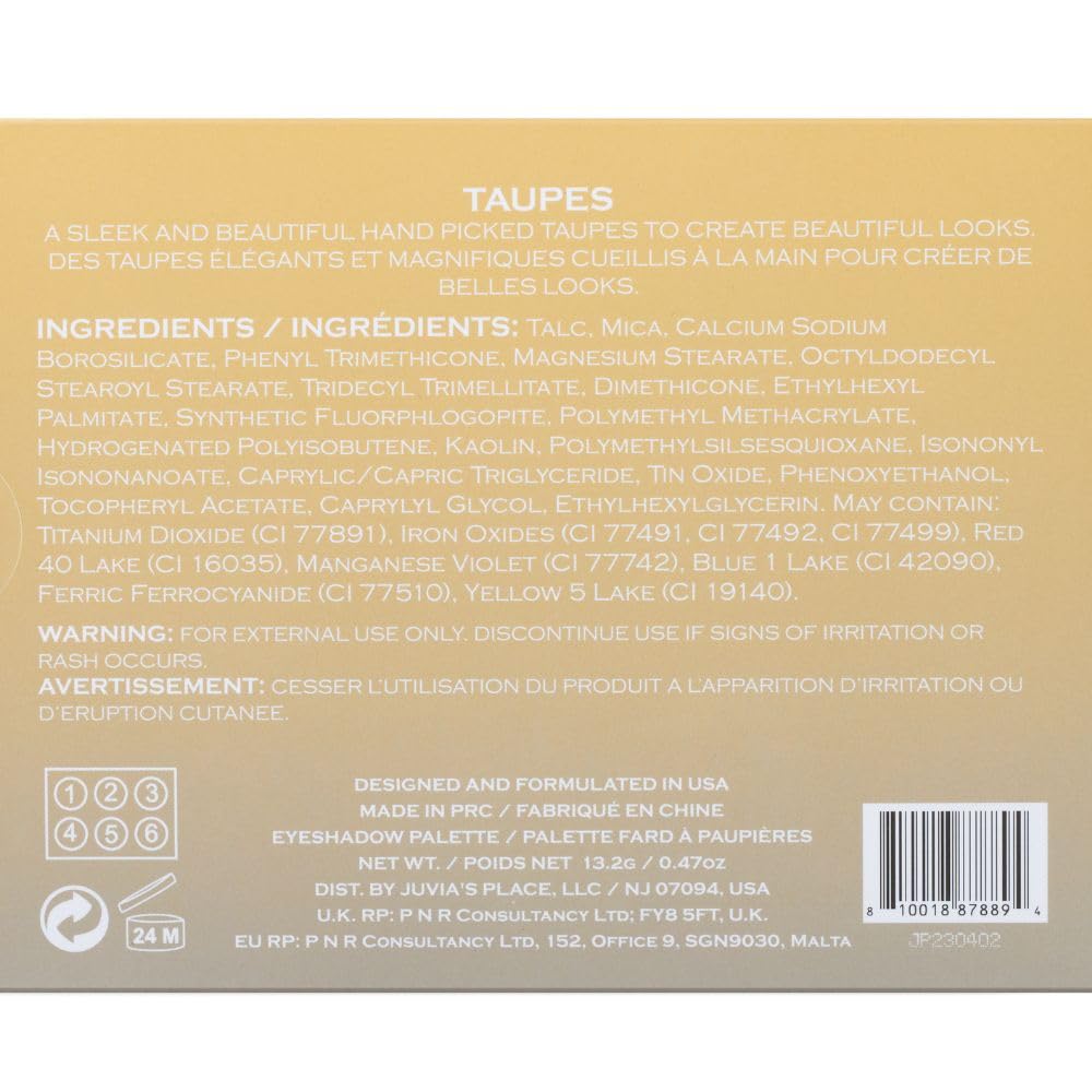 Juvia's Place The Taupes makes a great gift for makeup lovers.