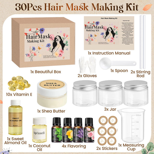 JUYRLE Coconut oil base bottle provides natural moisture for DIY masks.