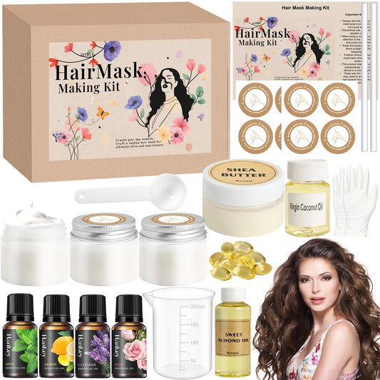 JUYRLE Hair Mask Making Kit box for at-home spa sessions.