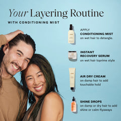 JVN Complete Leave-In Conditioning Mist offers UV protection to help color retention.