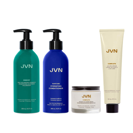 JVN Embody Volumizing Shampoo bottle for fuller, enlivened hair.