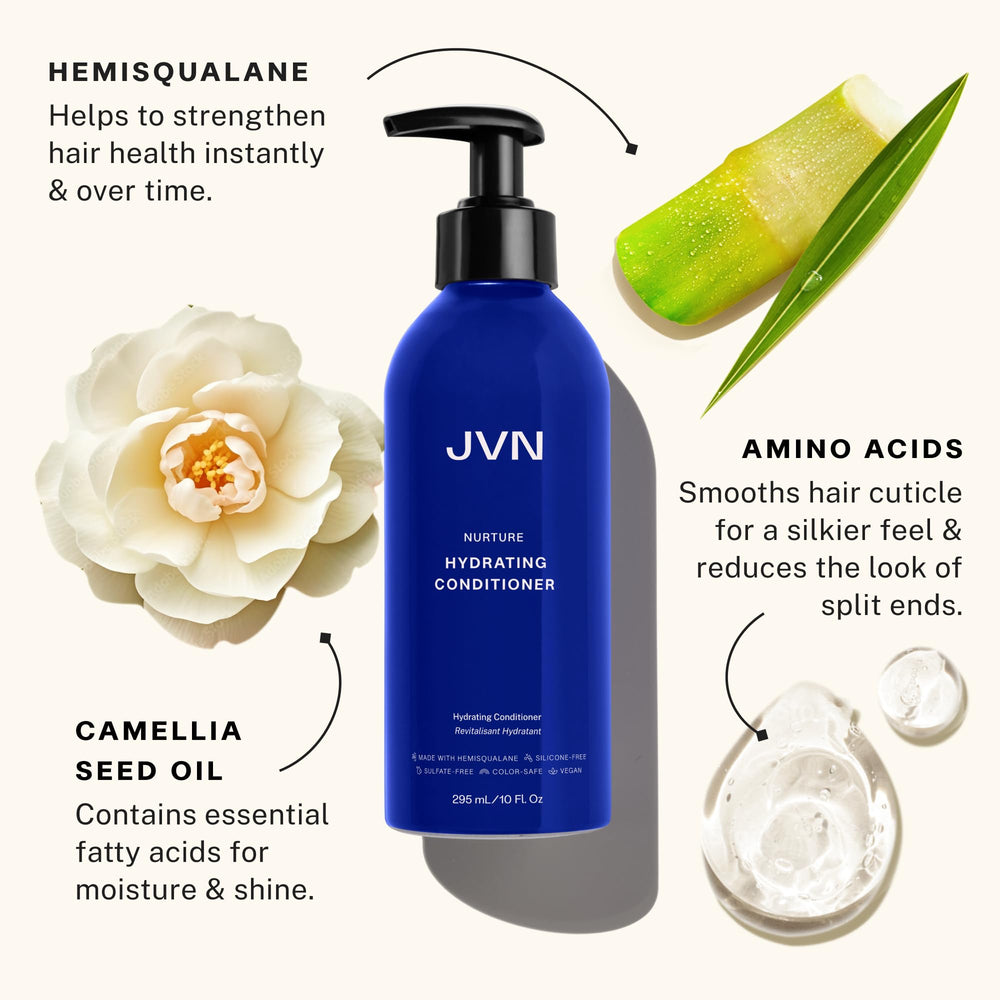 JVN Embody Volumizing Shampoo foam application on wet hair for even lather