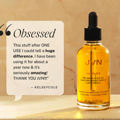 JVN ingredients-rosemary-extract reveals herbal scent and scalp nourishment without heaviness.