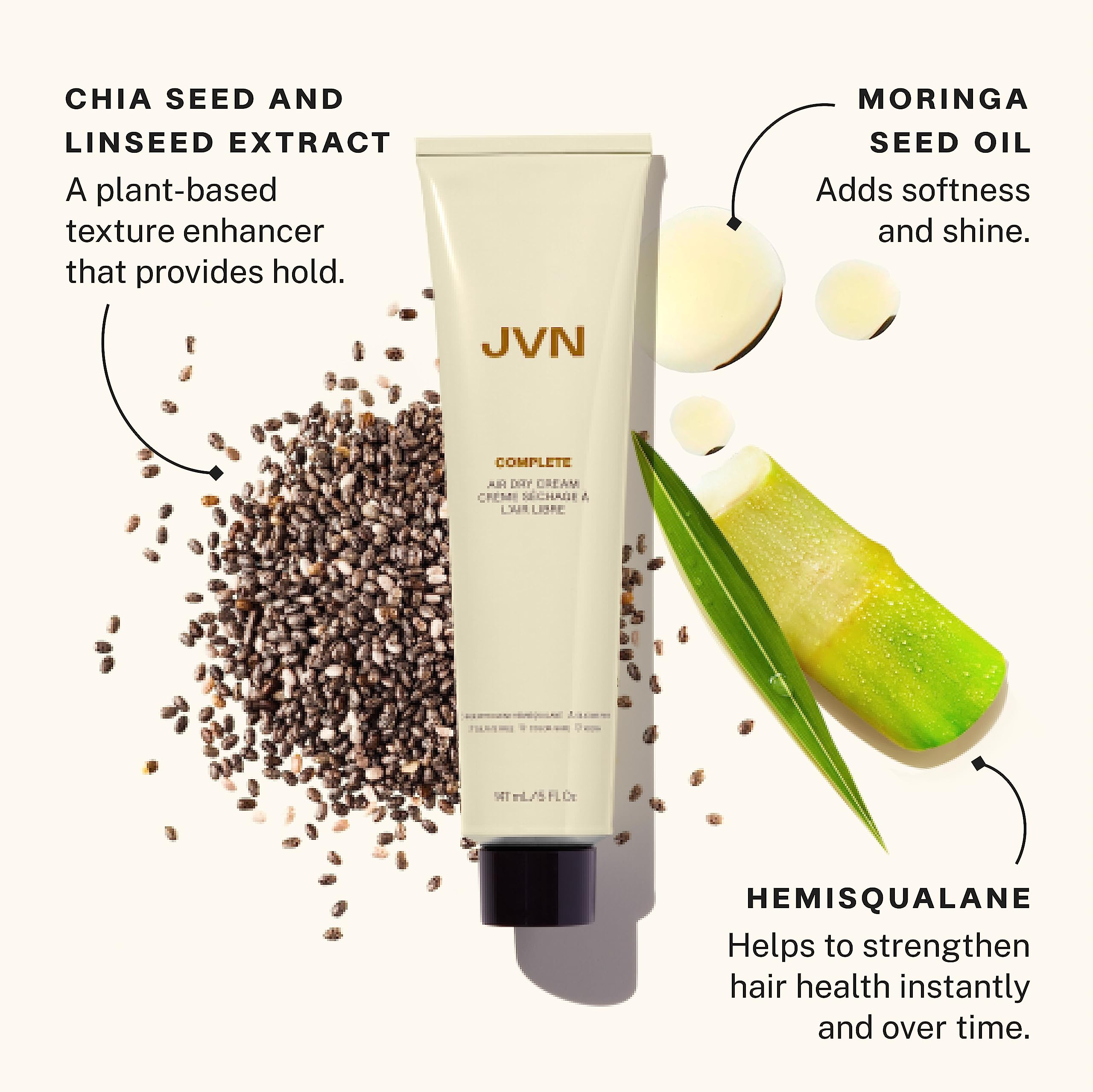 Diffuse curls with JVN Air Dry Cream for enhanced definition