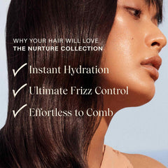 JVN Nurture Hydrating Shampoo lather close-up—hydration begins at the scalp.