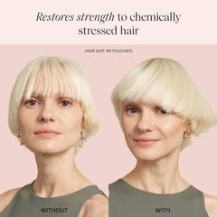 JVN Revive Repairing Conditioner hair closeup shows smooth, nourished strands