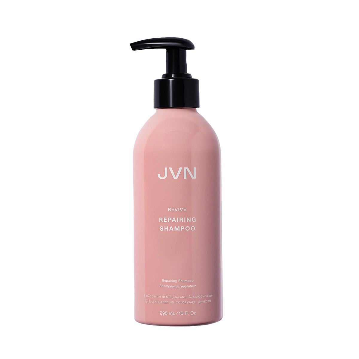 JVN Revive shampoo bottle front view with silicone-free formula for damaged hair