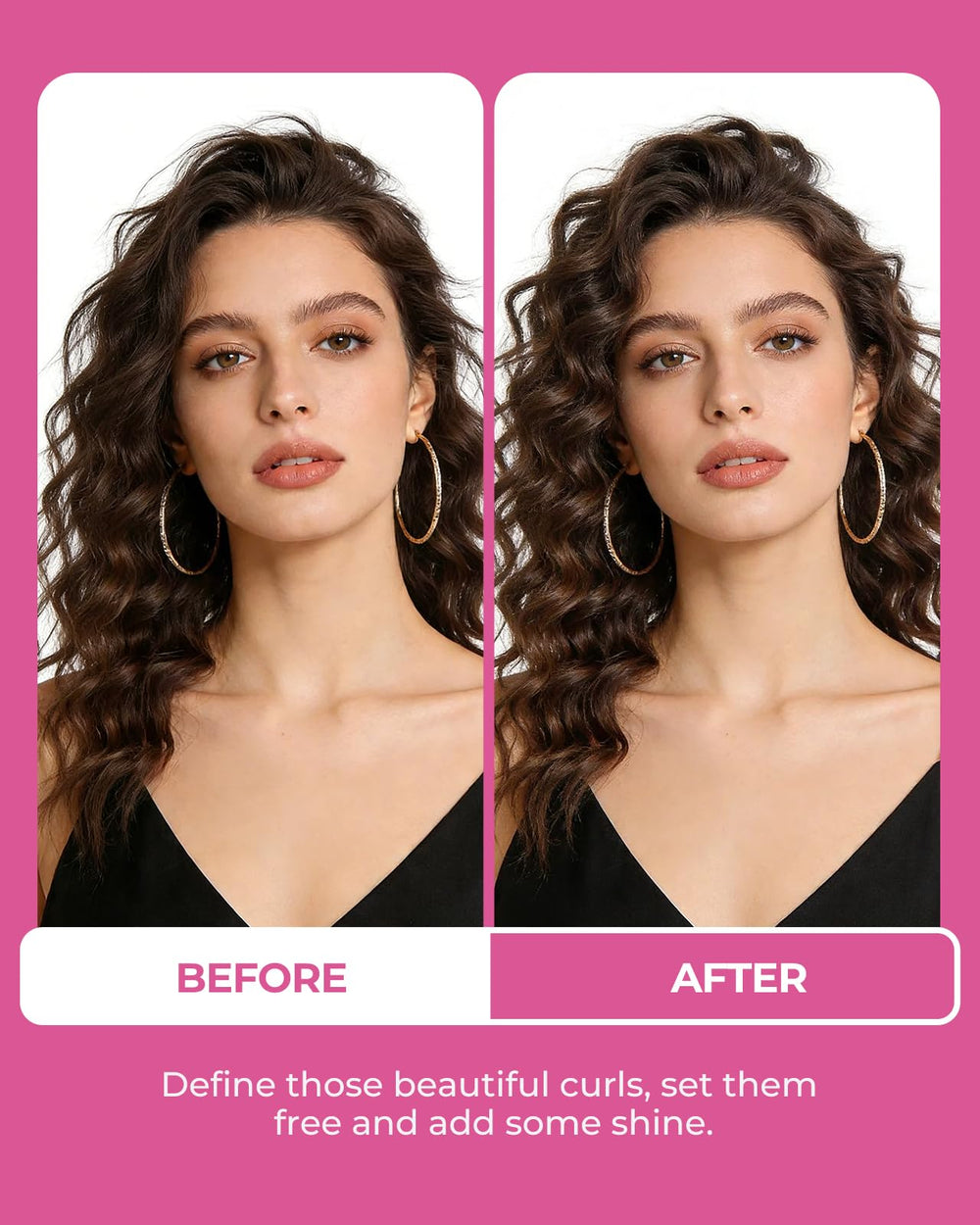 JVR Curl Cream delivers shiny, bouncy curls.