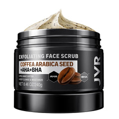 JVR Face Scrub bottle-dispense for easy daily exfoliation and pores cleaning.