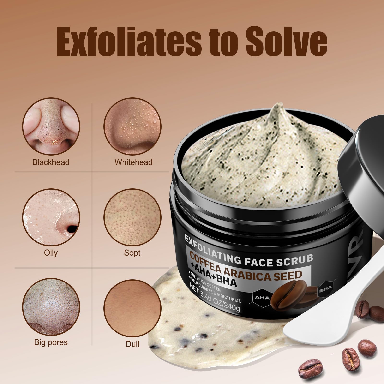 JVR Face Scrub vitamin-e nourishes skin after cleansing.