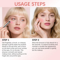Compact, portable design enables easy touch-ups on the go.