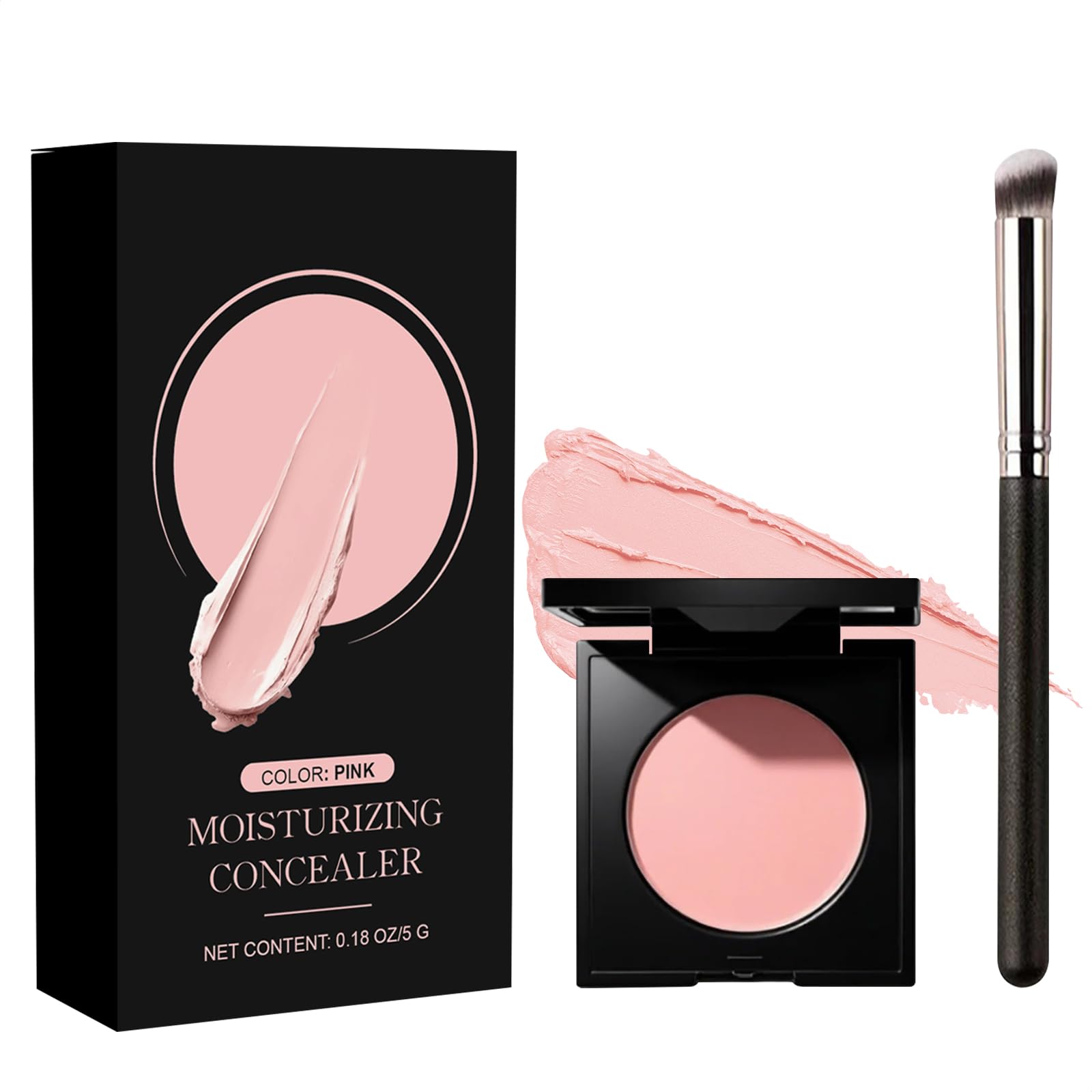 JVXZTO Under Eye Brightener Concealer tube in pink brightens tired under-eye areas.