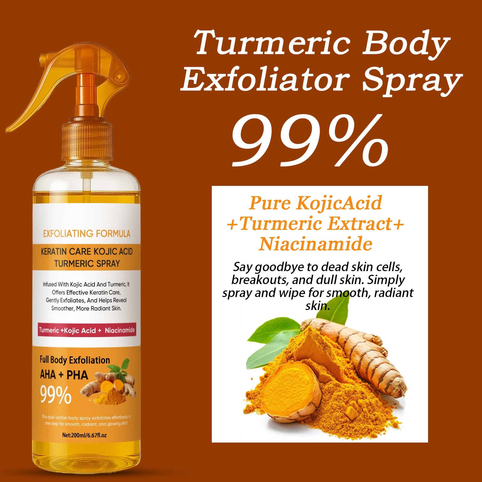 JXSVR Turmeric Spray mist being dispensed for quick hydration.