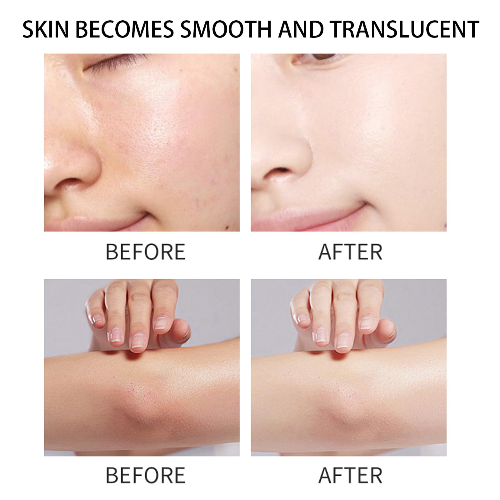 JXSVR Exfoliating ingredients like kojic acid and turmeric visible on label.