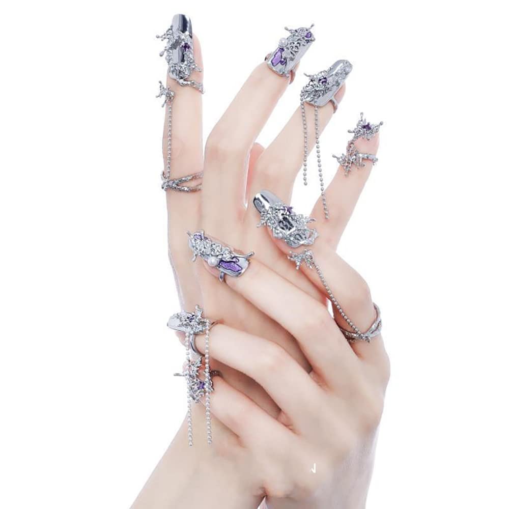 JZSMY daily-wear nail rings ideal for parties and events with shine