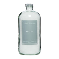 K. Hall Designs Milk Bath Salt Soak bottle showing creamy coconut and vanilla scent.