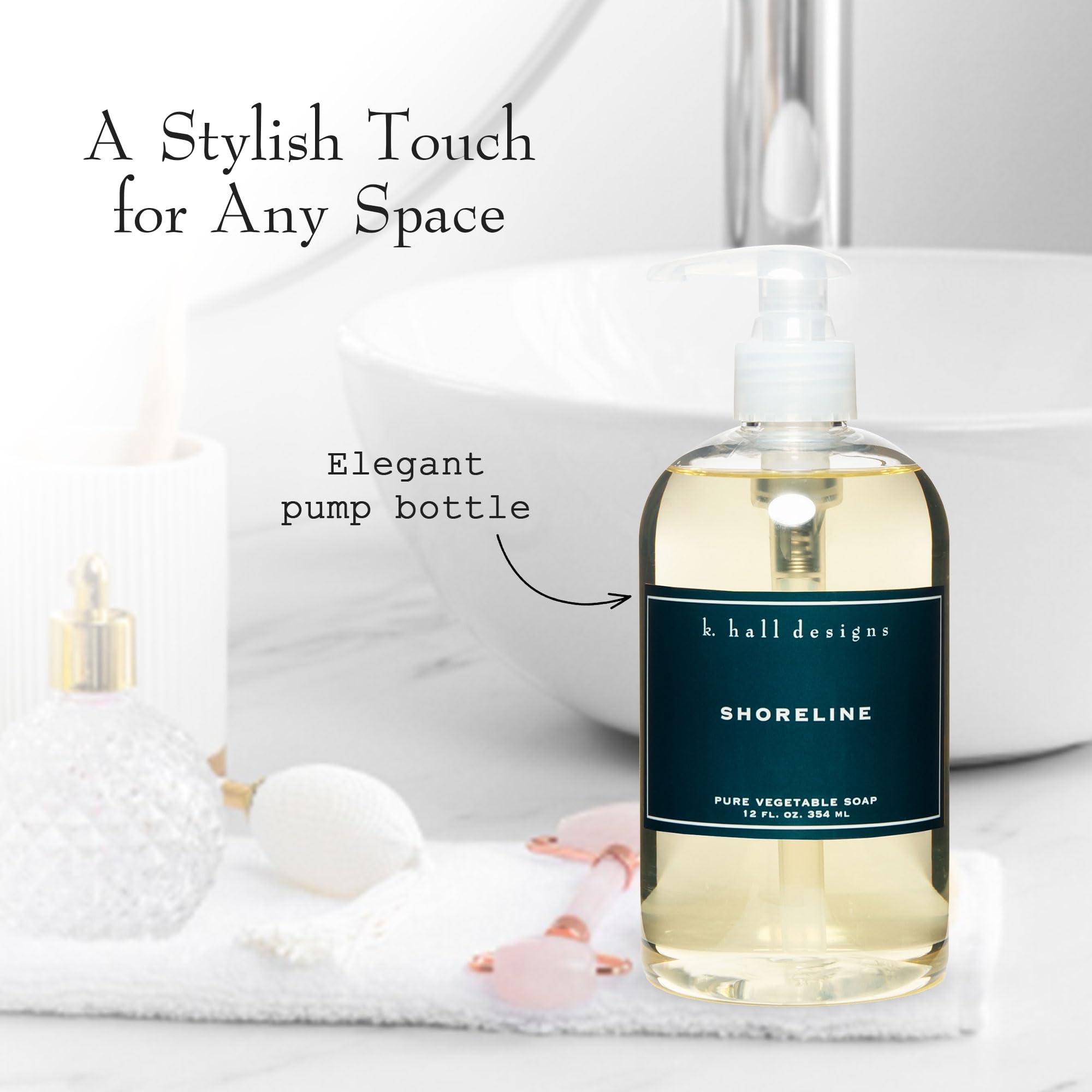 K. Hall Designs Shoreline is ideal for kitchen use with a soothing scent.