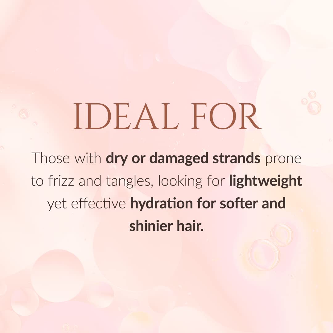 K Kerotin detangler enriched with apple cider vinegar for protection.
