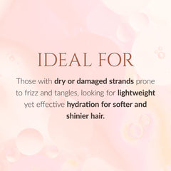 K Kerotin detangler enriched with apple cider vinegar for protection.