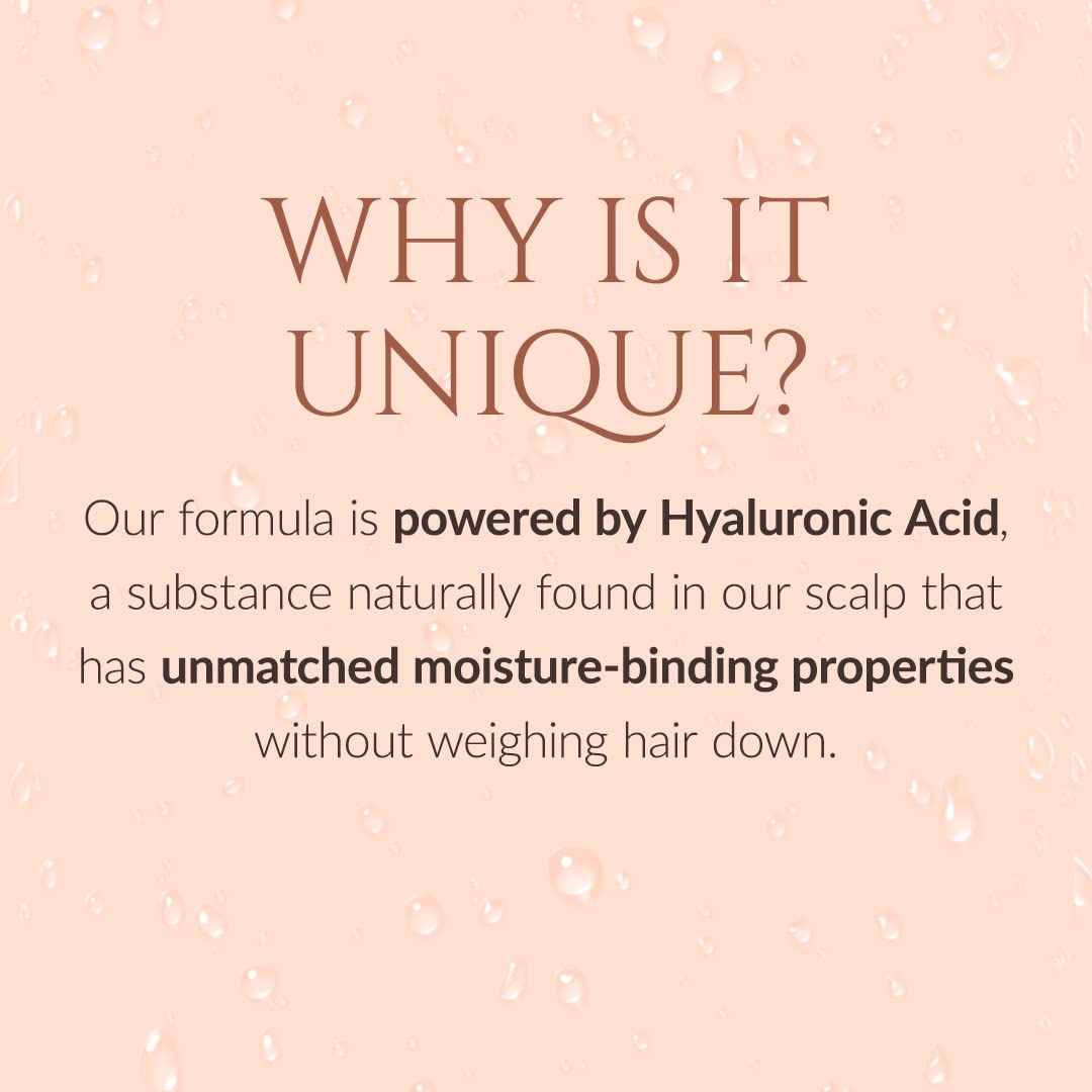 K Kerotin detangler with hyaluronic acid for weightless hydration.