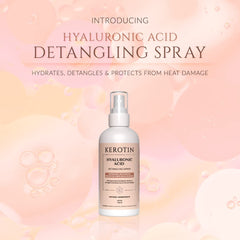 K Kerotin detangler bottle shows silicone-free formula for lightweight styling.