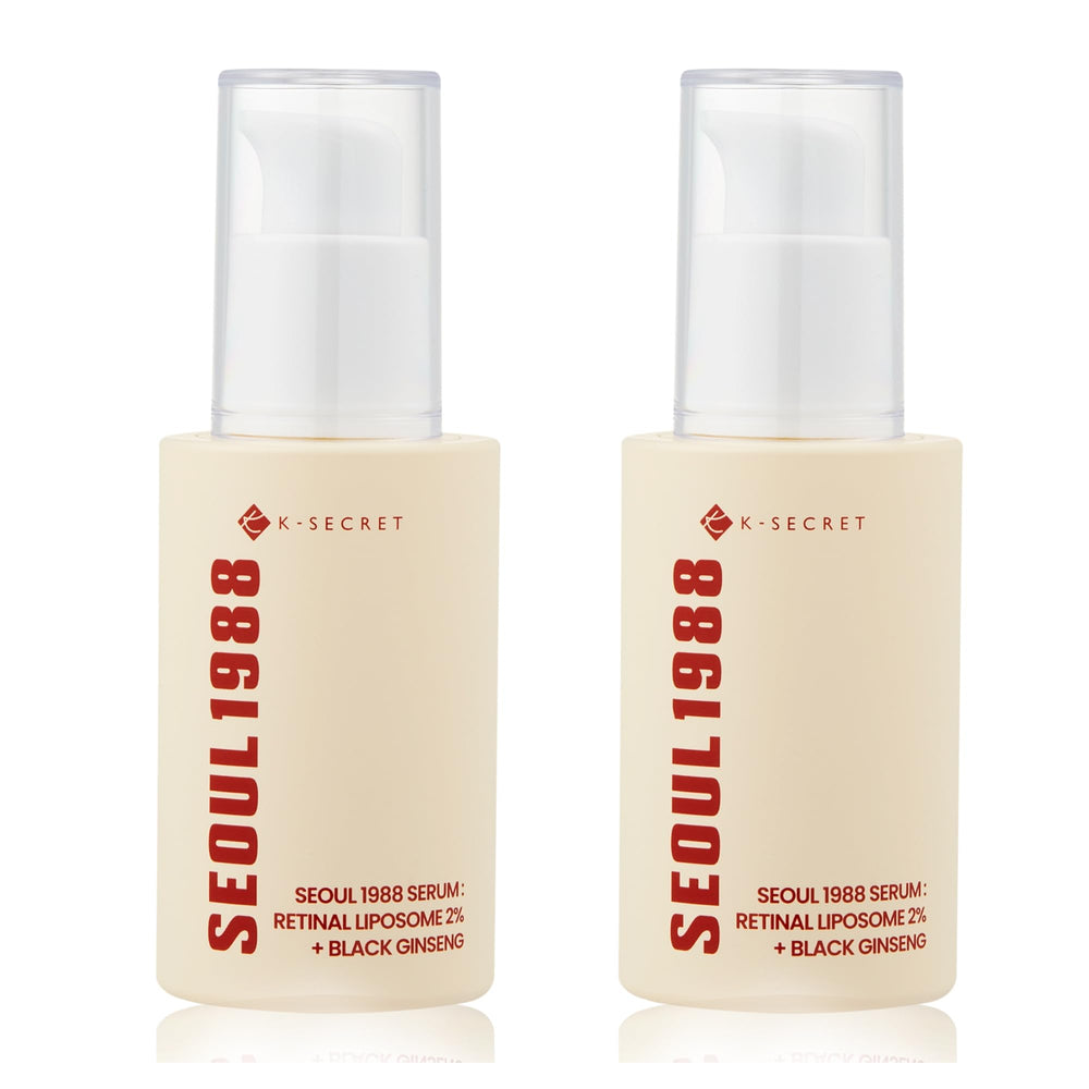 K-SECRET SEOUL 1988 Retinal Serum bottle closeup for daily facial care