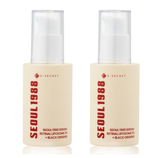 K-SECRET SEOUL 1988 Retinal Serum bottle closeup for daily facial care