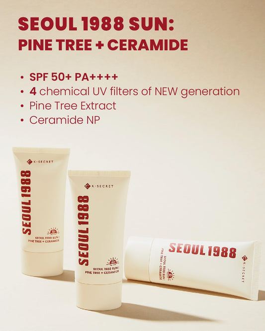 K-SECRET Seoul 1988 Sun ceramide cream jar with rich texture for moisture