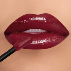 K7L Born Free dark red gloss bottle delivers bold color and shine.