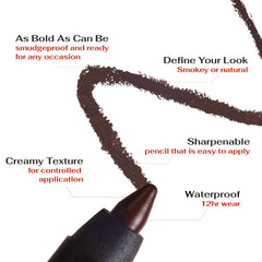 K7L Dark Brown Eyeliner smudge-proof design keeps lines intact all day.