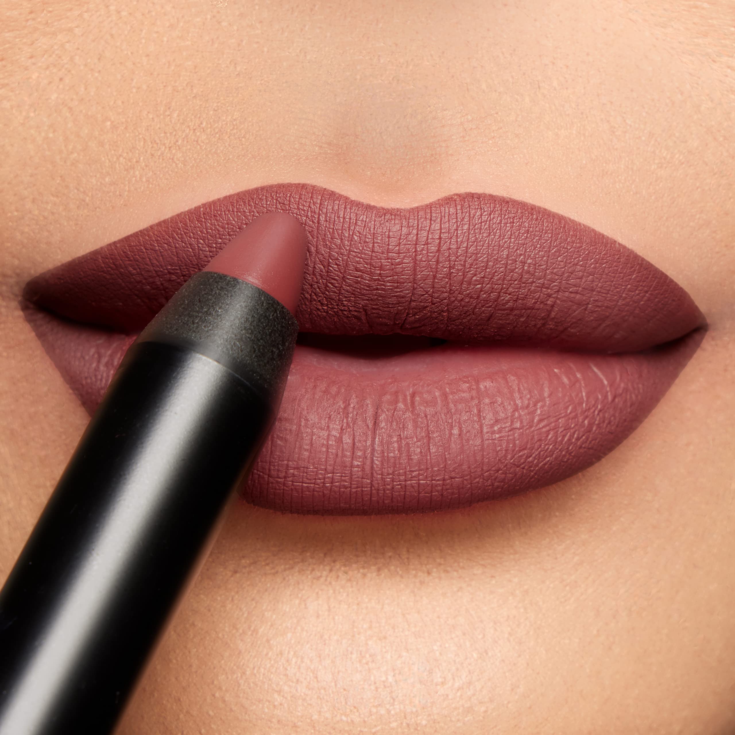 K7L dark purple lipstick crayon packaging featuring vegan, eco-friendly design.