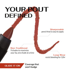 K7L Lip Crayon Biscuit glide-application reveals smooth texture for even color.