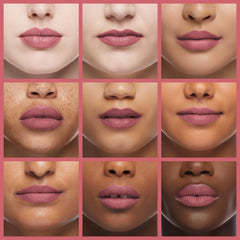 K7L Pink Lip Crayon blend shows seamless shading to a soft finish