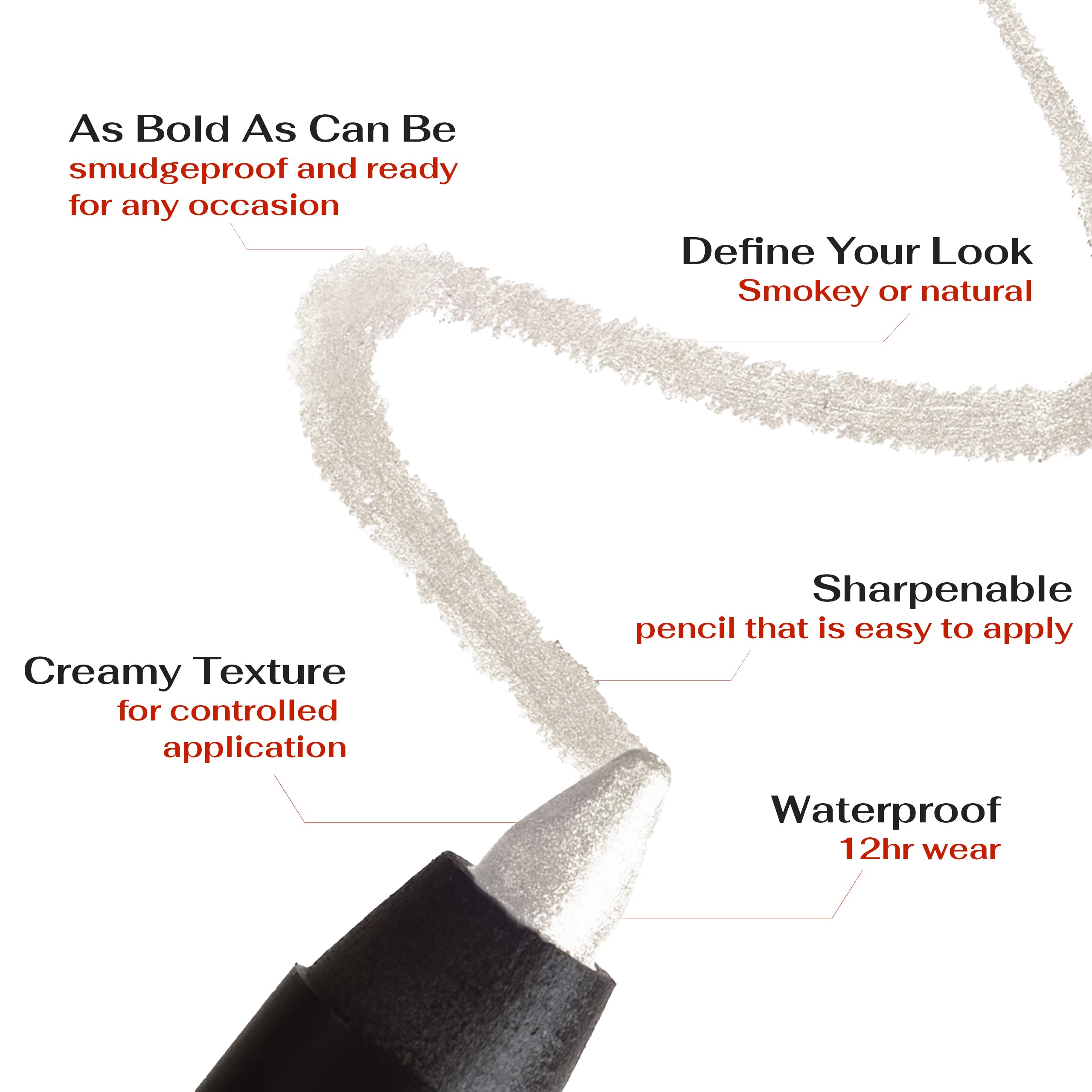 K7L Silver Shimmer Eyeliner swatch on arm reveals metallic glow.