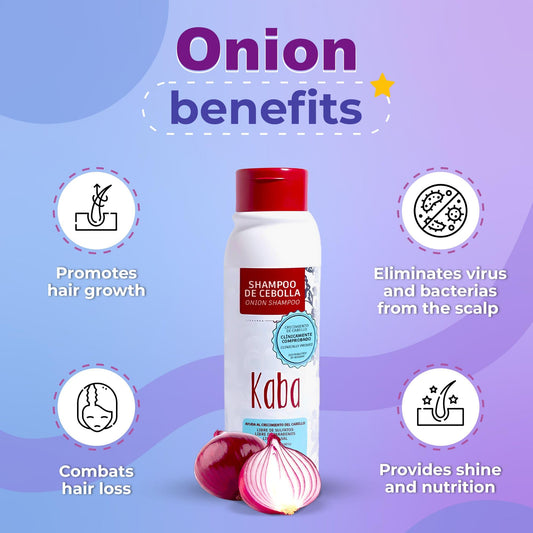 Kaba Onion Shampoo lather close-up highlighting gentle cleansing.