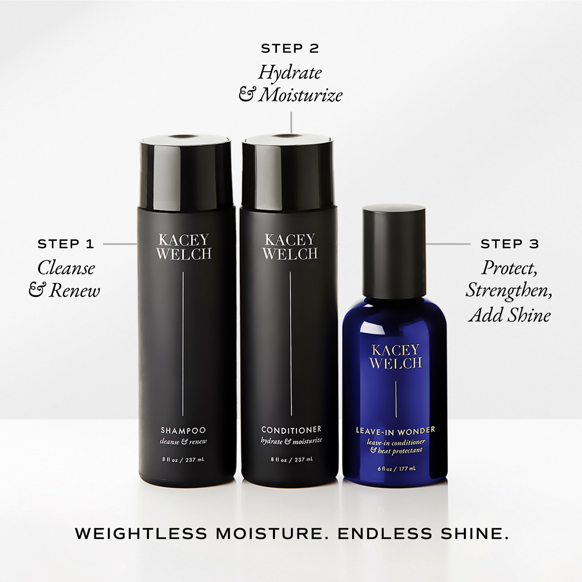 Kacey Welch All In Wonder shown on multiple hair types for universal detangling benefits.