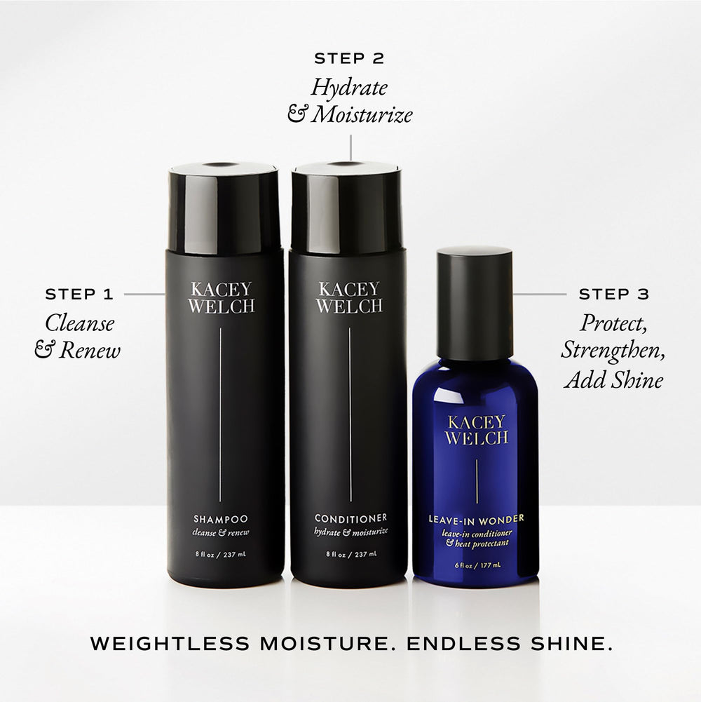 Kacey Welch All In Wonder shown on multiple hair types for universal detangling benefits.