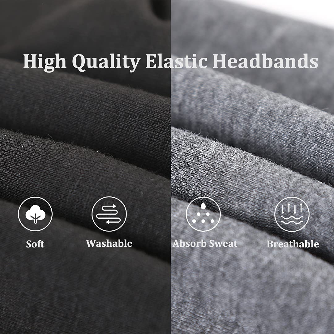 Kachanaa non-slip headband keeps hair in place during runs.