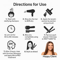 Hair with reduced frizz after using Kachita Spell Brazilian Keratin Chocolate