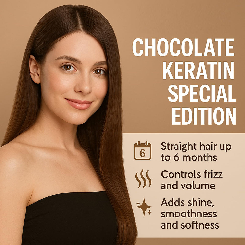 Heat protection feature being demonstrated on treated hair