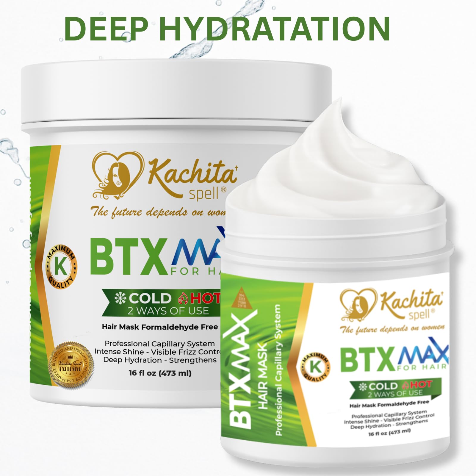 Frizz control and shine with BTX Max hydrating formula.