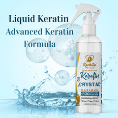 Kachita Spell Keratin Crystal fine mist atomizer delivering smooth, consistent application