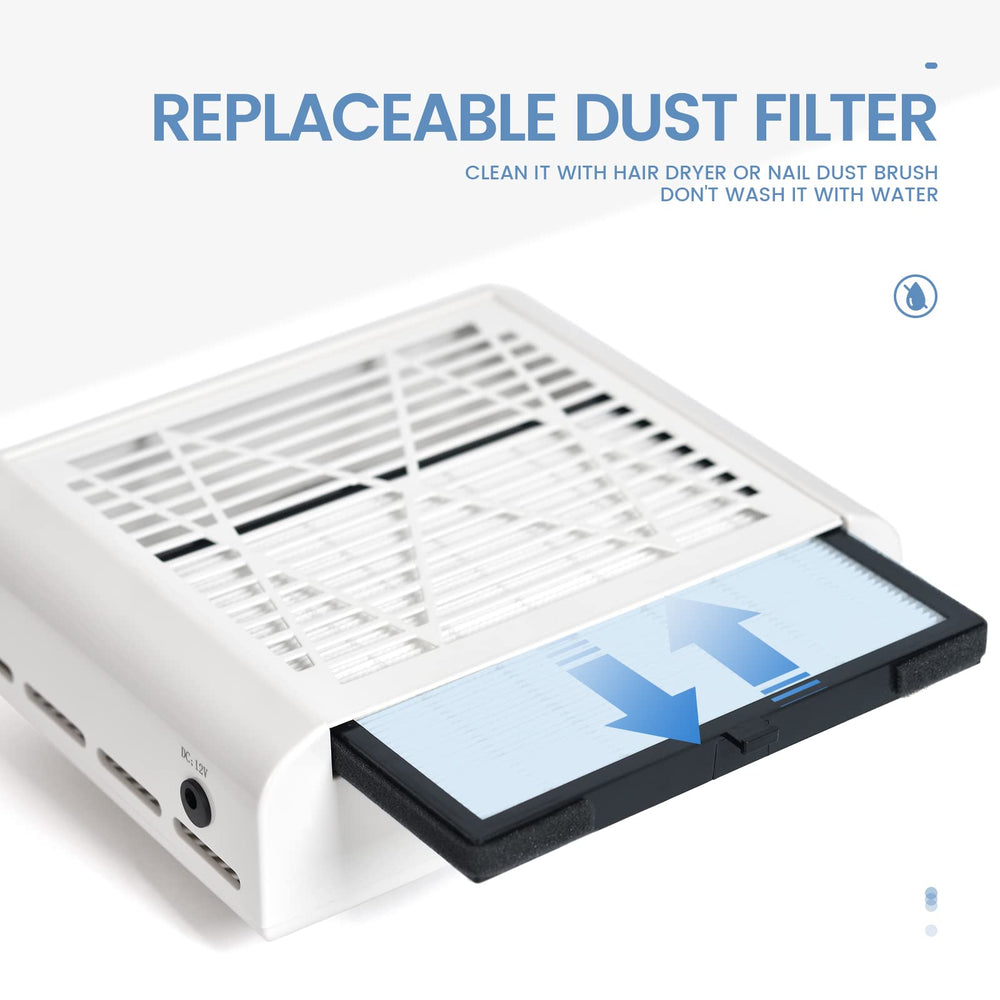 KADS removable filter for easy cleaning and reuse
