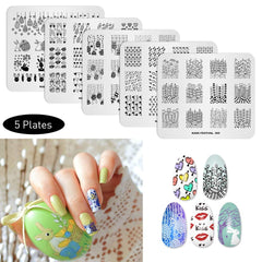 KADS flower-design stamping plate for quick floral transfers and clean lines