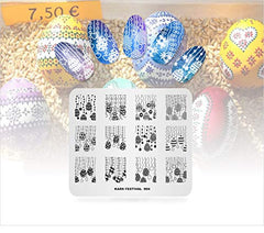 KADS geometric-pattern stamping plate for modern, repeatable designs
