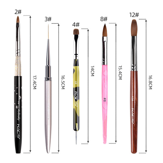 KADS Kolinsky 2-Way brush bristle closeup highlights fine detailing for clean lines