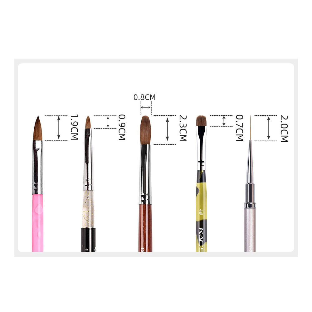 KADS nail art brush with lines and drawing capability