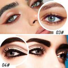 Kaely eyeliner used as lip liner and light brow filler for versatile looks